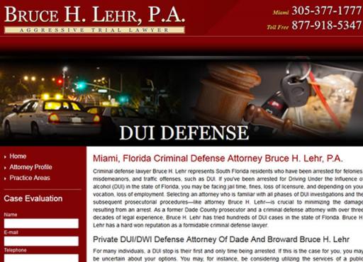 Bruce H. Lehr, P.A. - DUI Defense