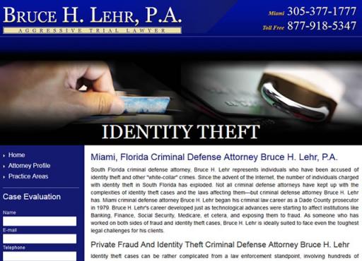 Bruce H. Lehr, P.A. - Identity Theft