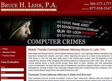 Bruce H. Lehr, P.A. - Computer Crimes