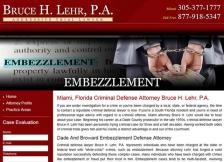 Bruce H. Lehr, P.A. - Embezzlement