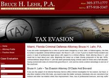Bruce H. Lehr, P.A. - Tax Evasion